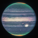 JUPITER PIC BY WEBB TELESCOPE Webb NIRCam composite image of Jupiter from three filters